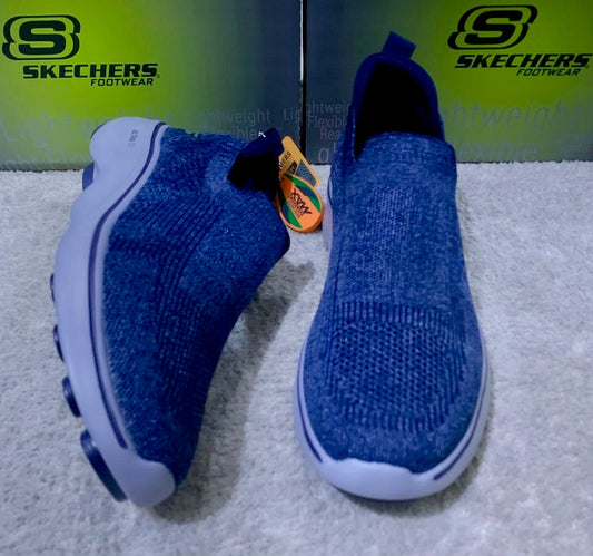 Chaussure Skechers ultra go (Marine) Étirer