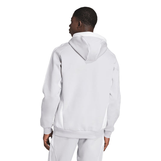 Ensemble survêtement REAL MADRID Saison 2025-2025 URBAN PURIST (BLANC/GRIS) avec capuche