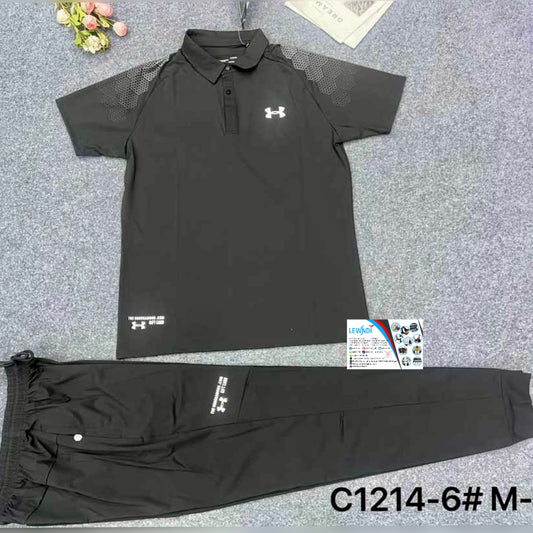 Ensemble T-shirt à col roulé avec pantalon Under Armour (Noir) MSELP07