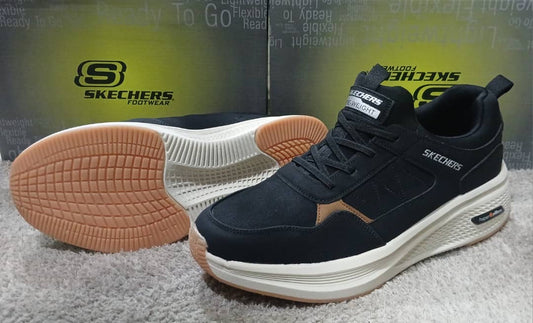 Chaussure Skechers (Lite-Weight) Noir avec lacets