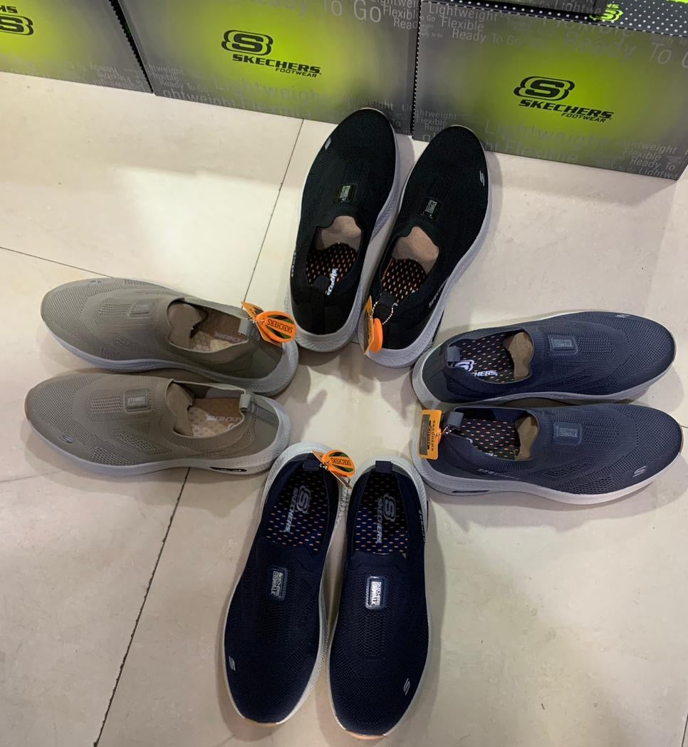 Chaussure Skechers enfiler (GoWalk) Gris confortable