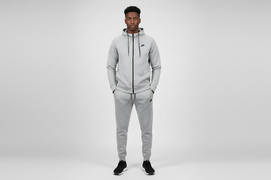 Ensemble survêtement Nike Gris avec capuche (coton) ECMSN01