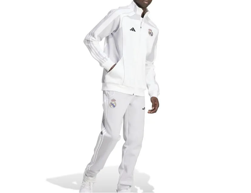 Ensemble survêtement REAL MADRID Saison 2025-2025 URBAN PURIST (BLANC/GRIS)
