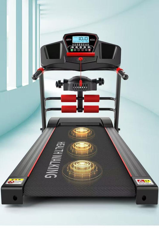 Tapis de course pliable multifonction avec écran LED & rouleaux de massage (BTSS)