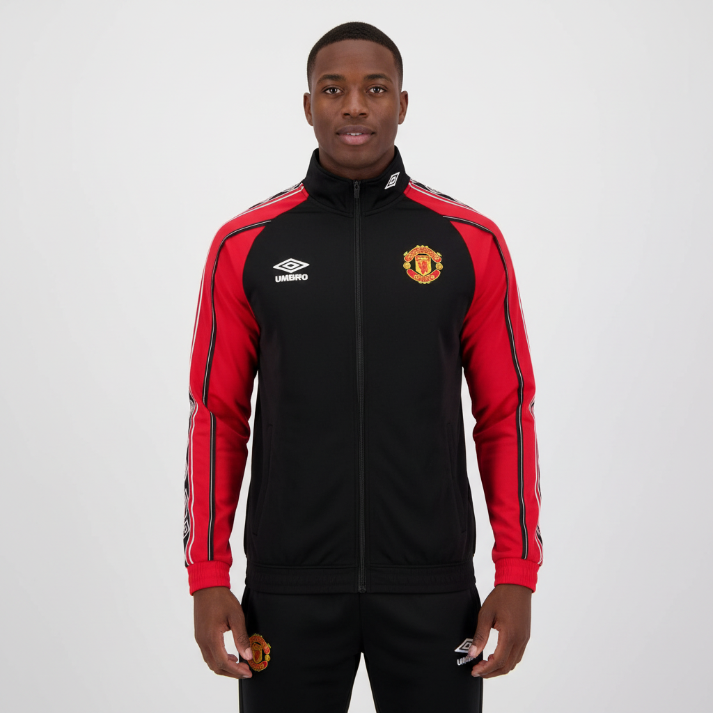 Ensemble Survêtement Manchester United (Rouge/Noir) Saison 2025