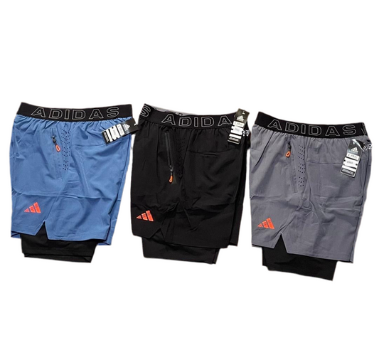 Nouveaux Shorts de Sport Adidas fitness avec cuissard intégrés MTSSC03