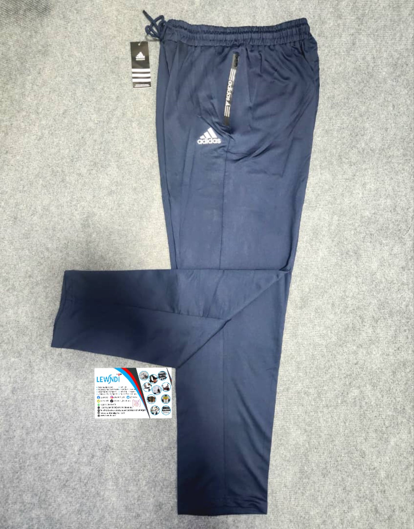 Pantalon jogging sport Adidas (Bleu Foncé) avec fermeture TSPJ02