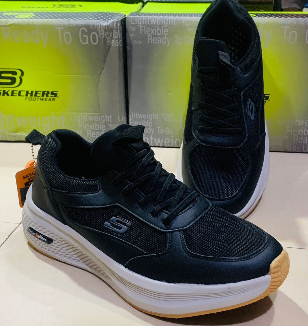 Chaussure Skechers (classique) Noir avec lacets