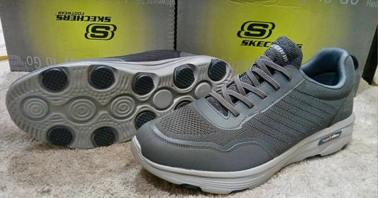 Chaussure Skechers BIG SIZE (Arch) avec lacets Gris