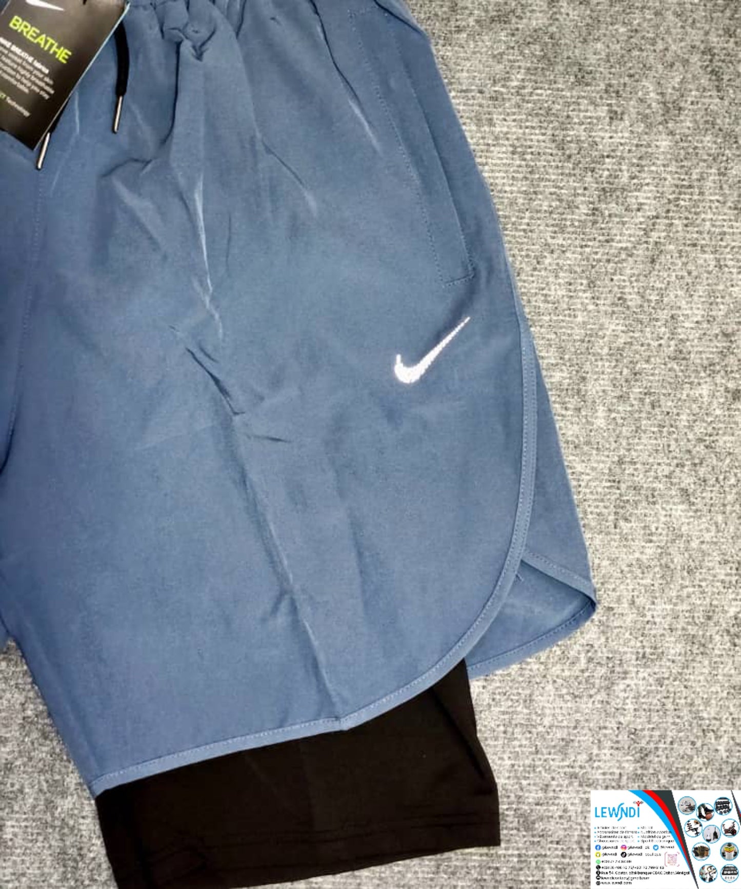 Short avec Cuissard (Bleu) Nike Fitness LSSC01