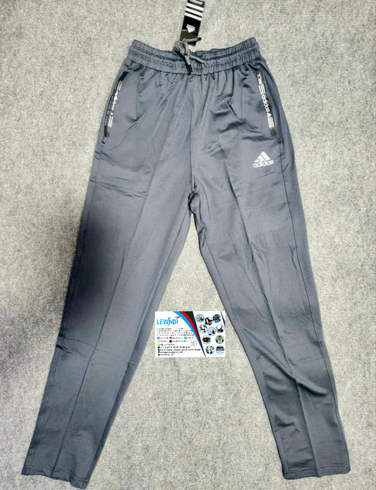 Pantalon jogging sport Adidas (gris foncé) avec fermeture TSPJ01