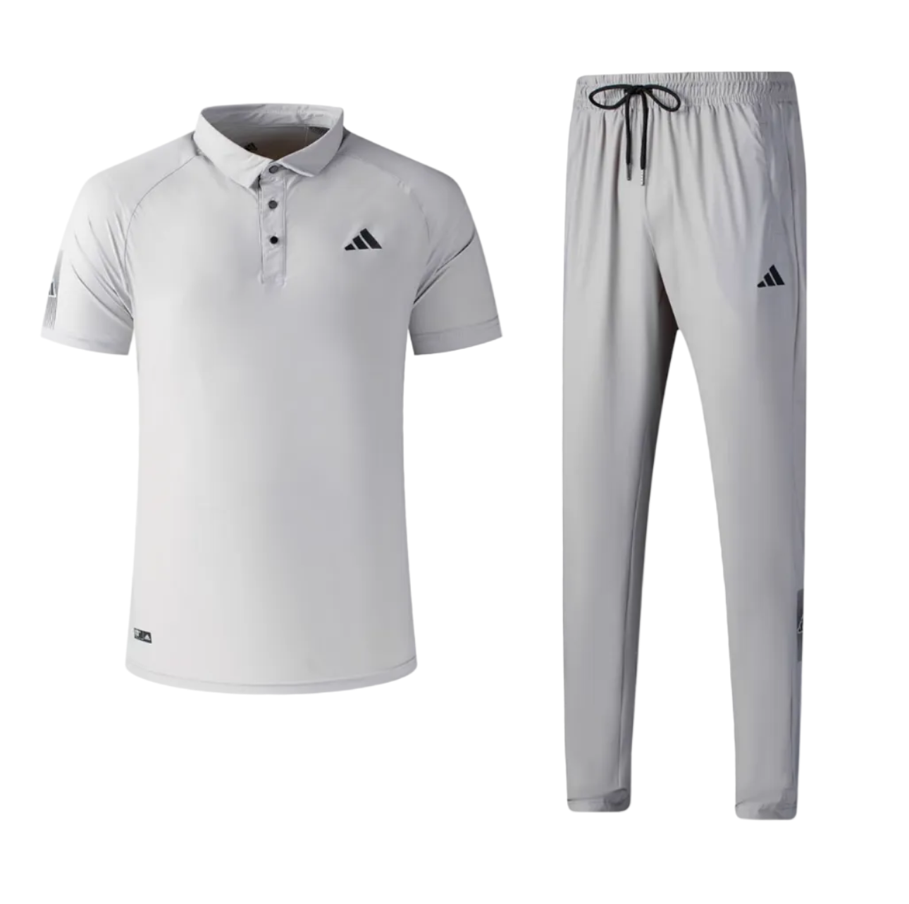 Ensemble col roulé Adidas avec pantalon jogging (Gris clair) ECPAMS04