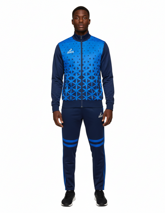 Ensemble Survêtement Loisir Asics (Bleu/Marine) avec fermeture