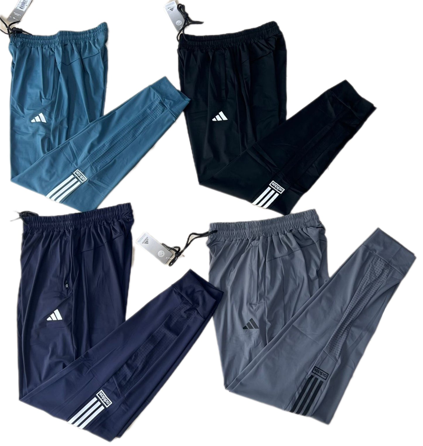 Pantalon Jogging adidas fitness (4 couleurs) avec fermeture MSPJA02
