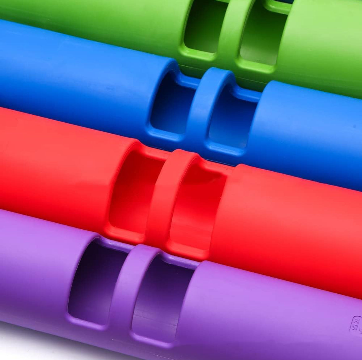 Barre de poids en caoutchouc d’entraînement durable portable