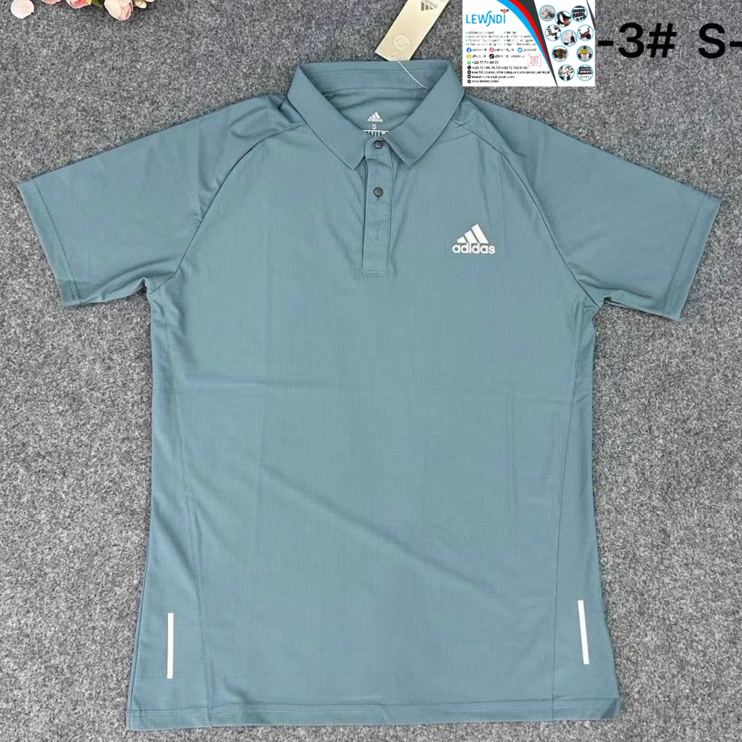T-shirt col roulé (Bleu) Adidas TCRMS09