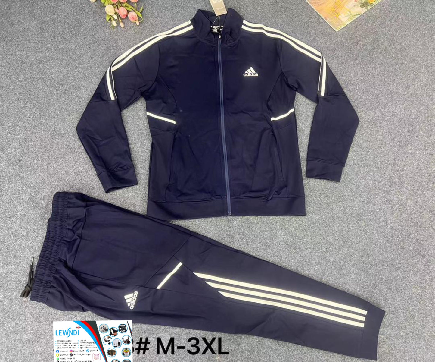 Ensemble Survêtement classique Bleu Adidas MSSA03