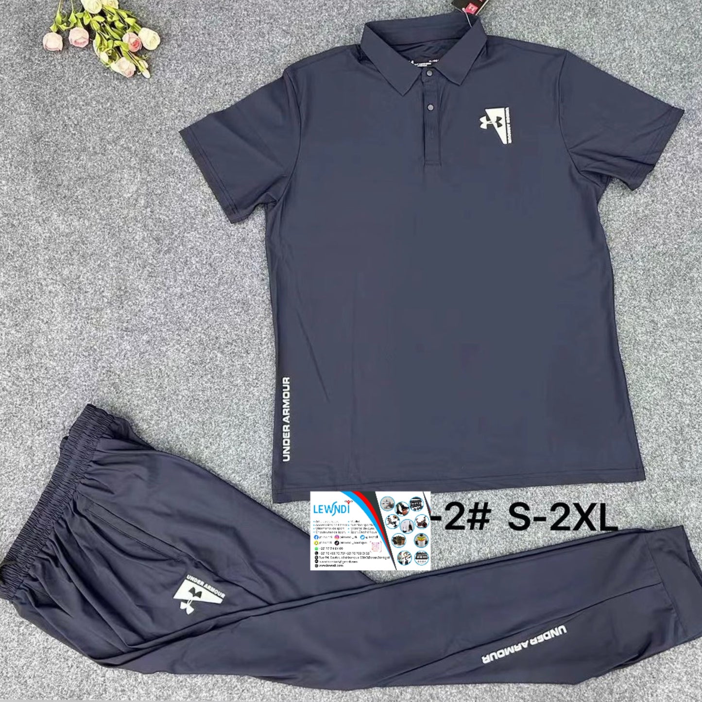 Ensemble classique col roulé avec pantalon (Marine) Under Armour ECPMS09