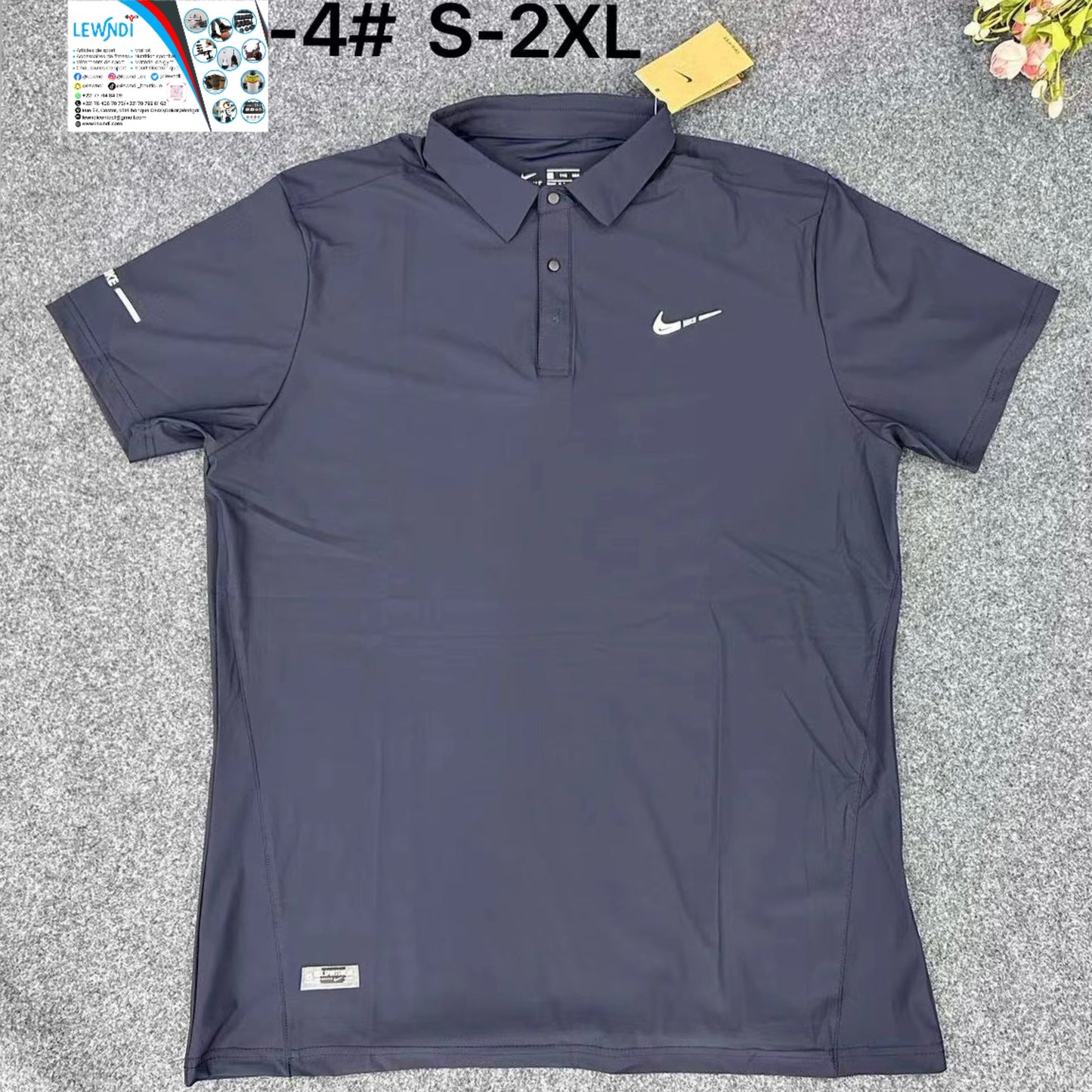T-shirt col roulé (Marine) Nike TCRMS13