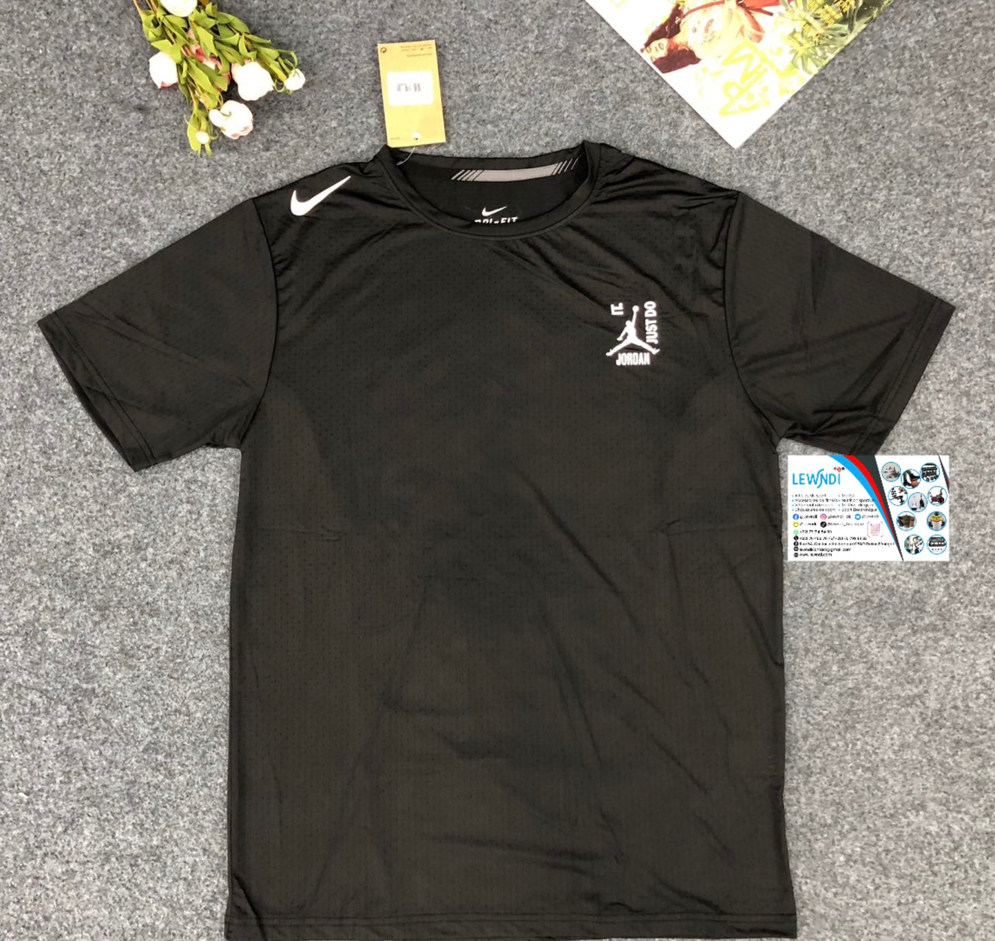 T-shirt sport fitness nike air Jordan (Noir) MSTS12