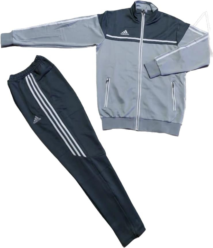 Ensemble Survêtement Loisir Adidas (Gris) avec fermeture