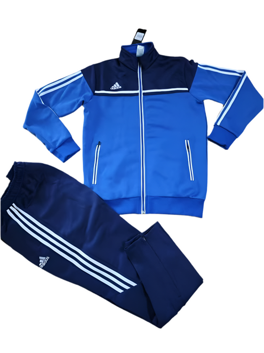 Ensemble Survêtement Loisir Adidas (Bleu/Marine) avec fermeture