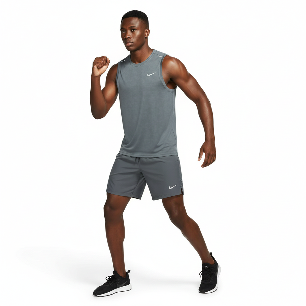 Ensemble de sport Débardeur avec short Nike (Gris) MSEDSN05