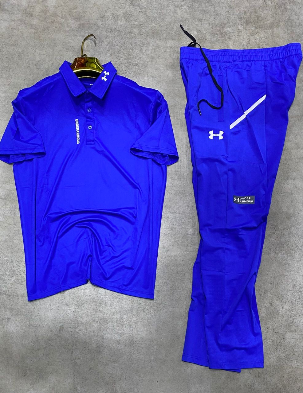 Ensemble Polo & Jogging Under Armour (bleu/bleu)– Style Sport Premium