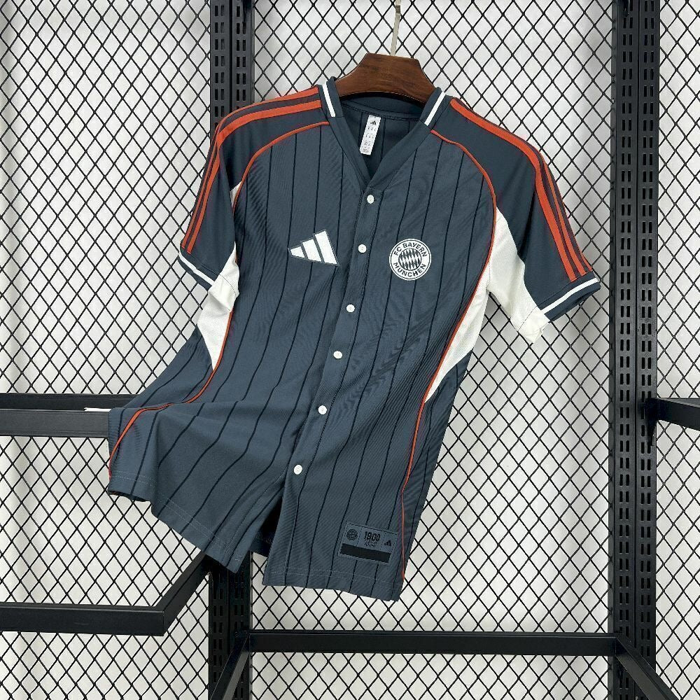 Le maillot de baseball FC Bayern (gris) classique