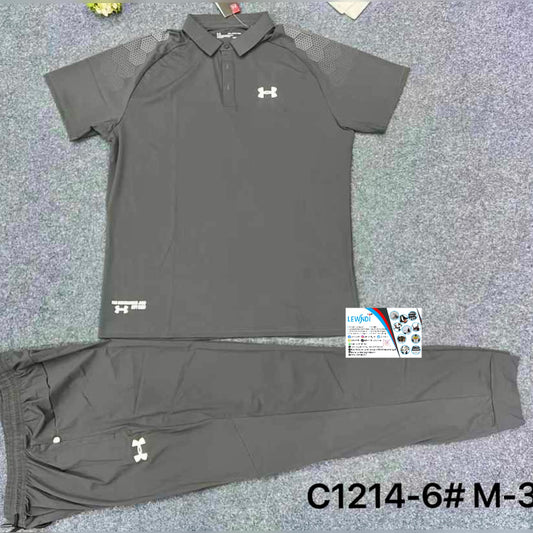Ensemble T-shirt à col roulé avec pantalon Under Armour (Gris) MSELP08