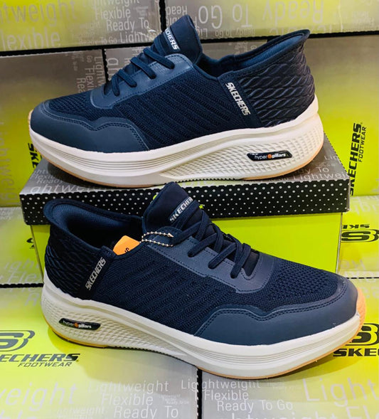 Chaussure Skechers (Arch) avec lacets Marine