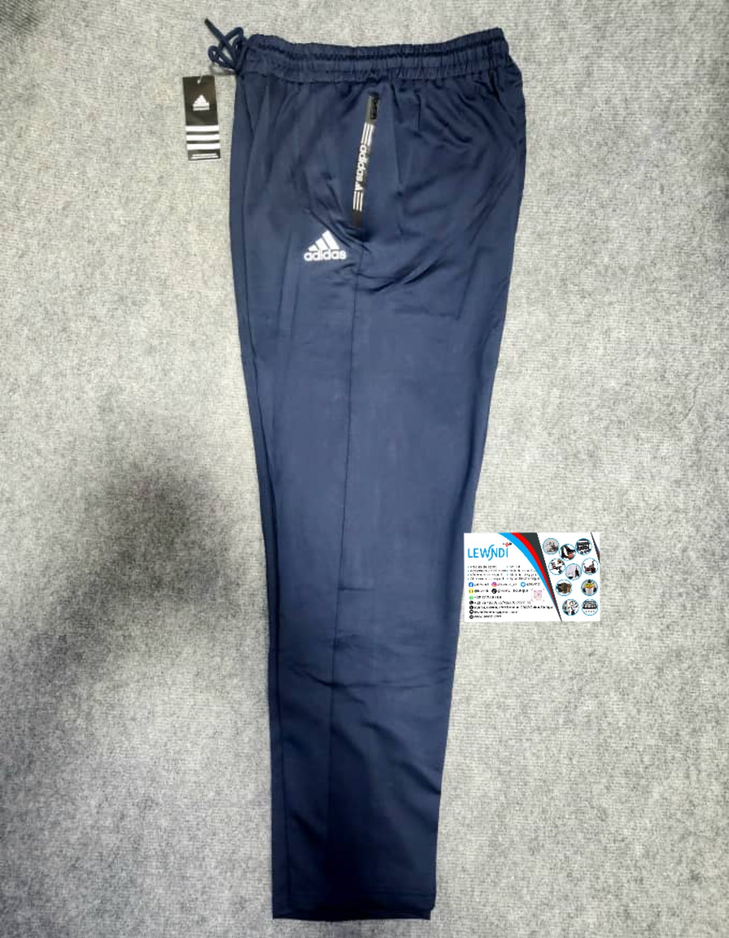Pantalon jogging sport Adidas (Bleu Foncé) avec fermeture TSPJ02