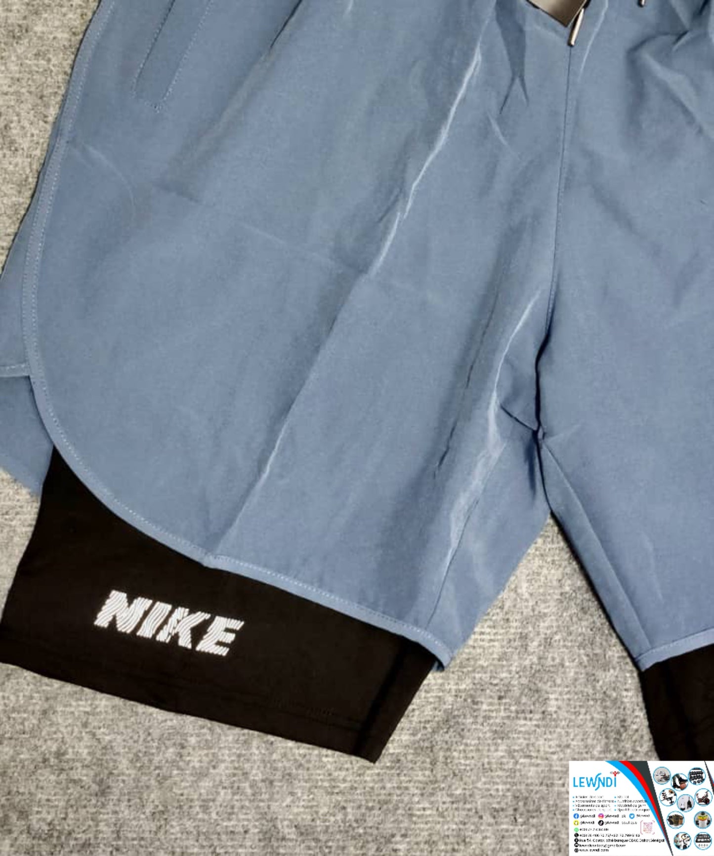 Short avec Cuissard (Bleu) Nike Fitness LSSC01