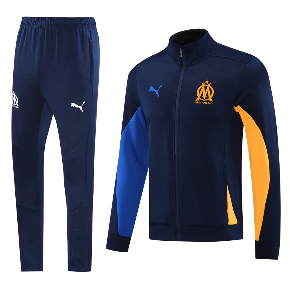 Ensemble Survêtement Olympique de Marseille (Bleu/Orange) Saison 2025