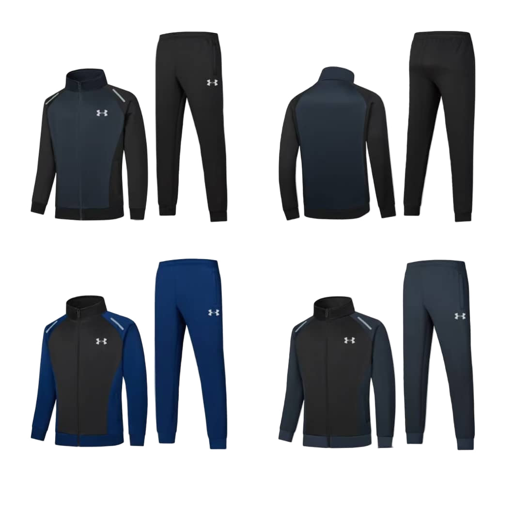 Ensemble Survêtement Loisir Under Armour (gris/bleu/noir) avec fermeture
