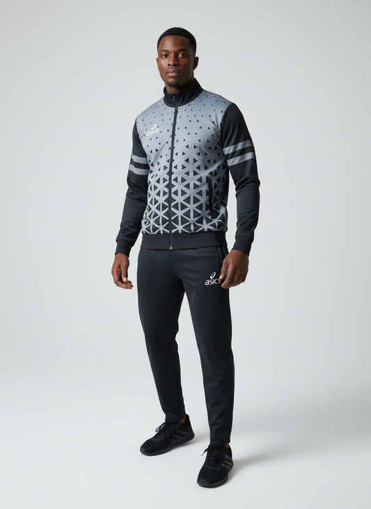 Ensemble Survêtement Loisir Asics (Gris) avec fermeture