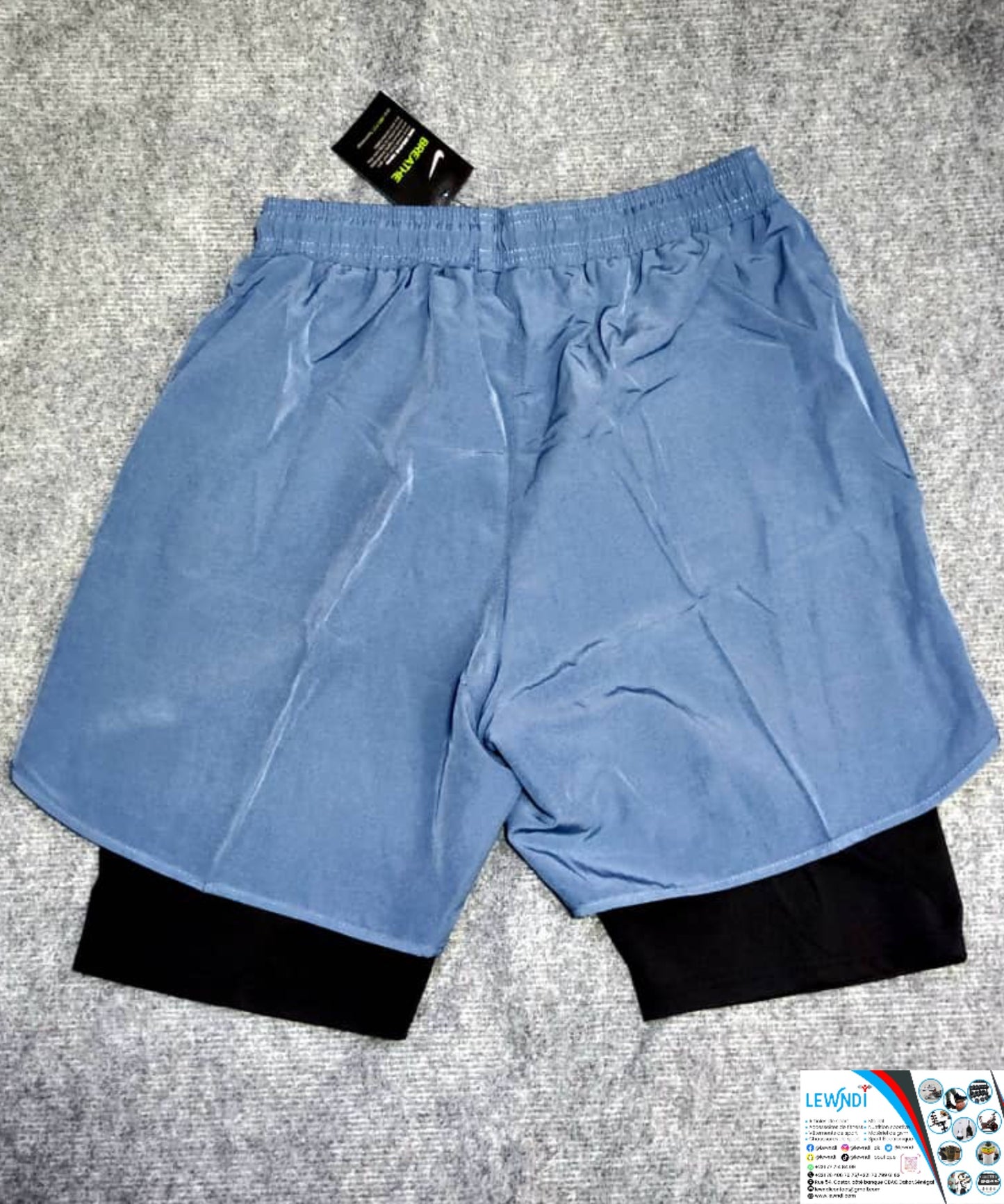 Short avec Cuissard (Bleu) Nike Fitness LSSC01