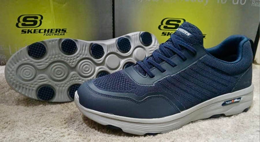 Chaussure Skechers BIG SIZE (Arch) avec lacets Bleu