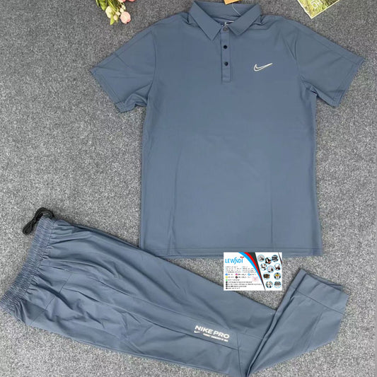 Ensemble classique col roulé avec pantalon (Bleu) Nike ECPMS01