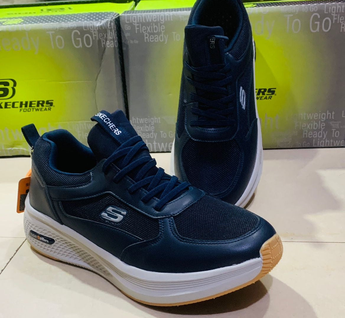 Chaussure Skechers (classique) Marine avec lacets