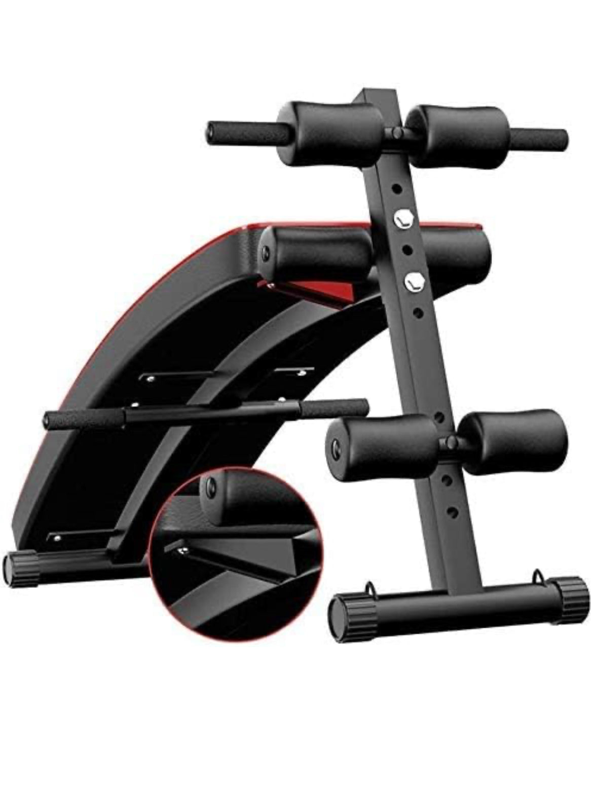 Banc d’entraînement de l’abdomen pliant réglable