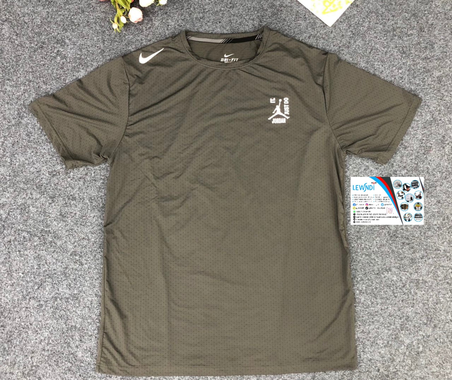 T-shirt sport fitness nike air Jordan (Gris) MSTS11