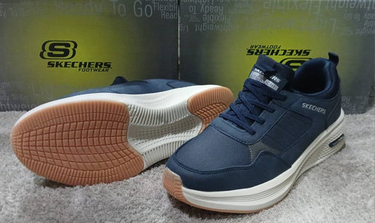 Chaussure Skechers (Lite-Weight) Bleu avec lacets