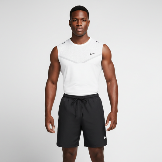 Ensemble de sport Débardeur avec short Nike (blanc/noir) MSEDSN02