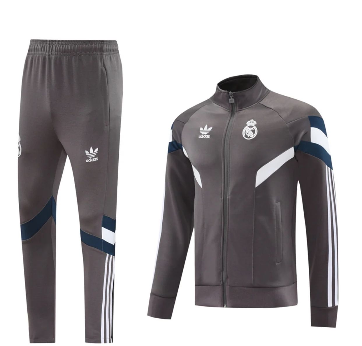 Ensemble Survêtement Real Madrid (Gris) Saison 2024-2025