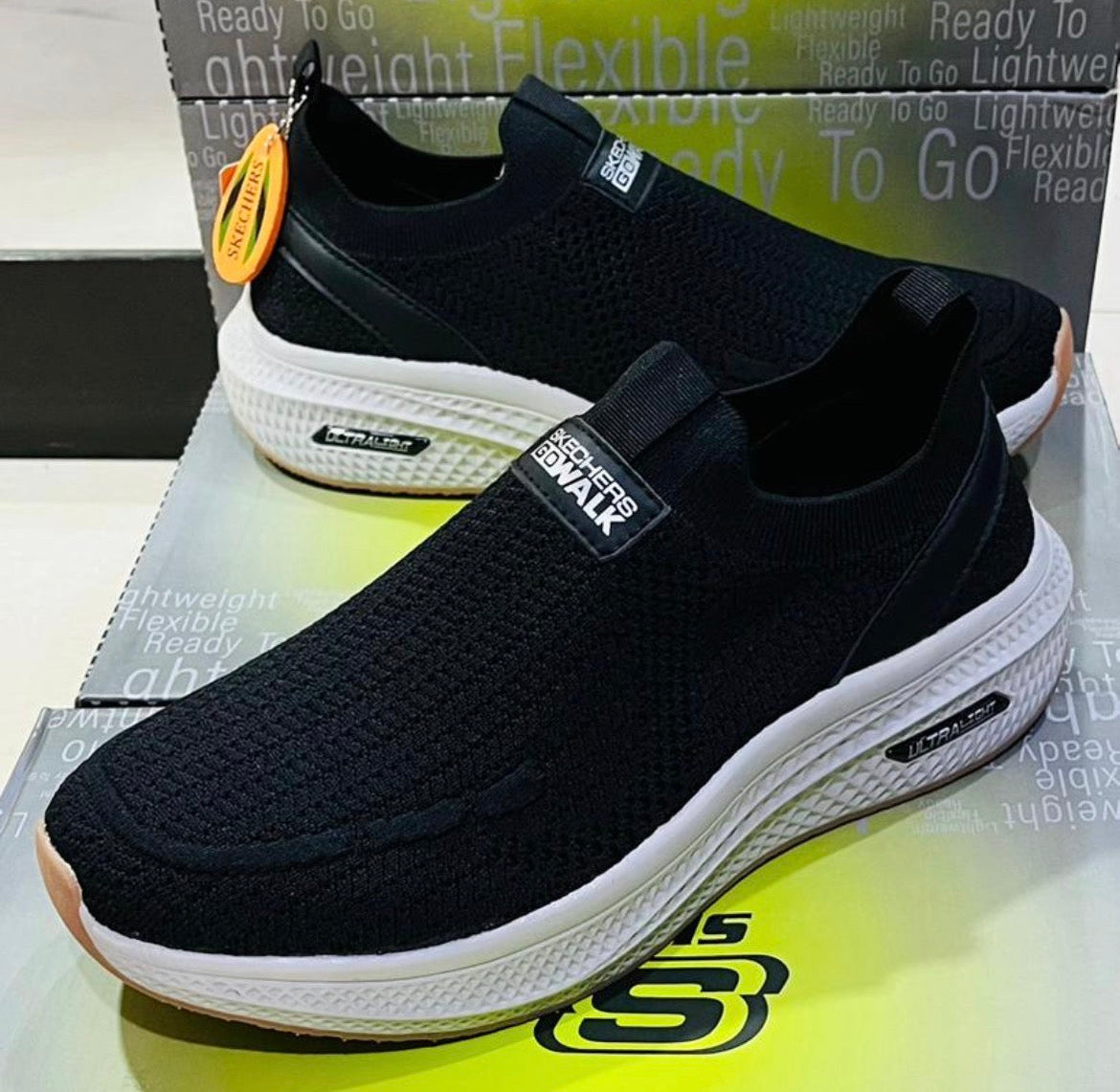 Chaussure Skechers enfiler (Go Walk) Noir