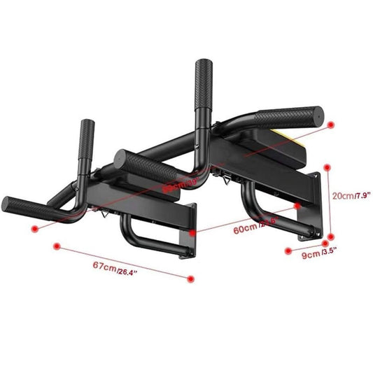 Barre de Traction Murale à Prise Multiple avec cintres pour Cordes