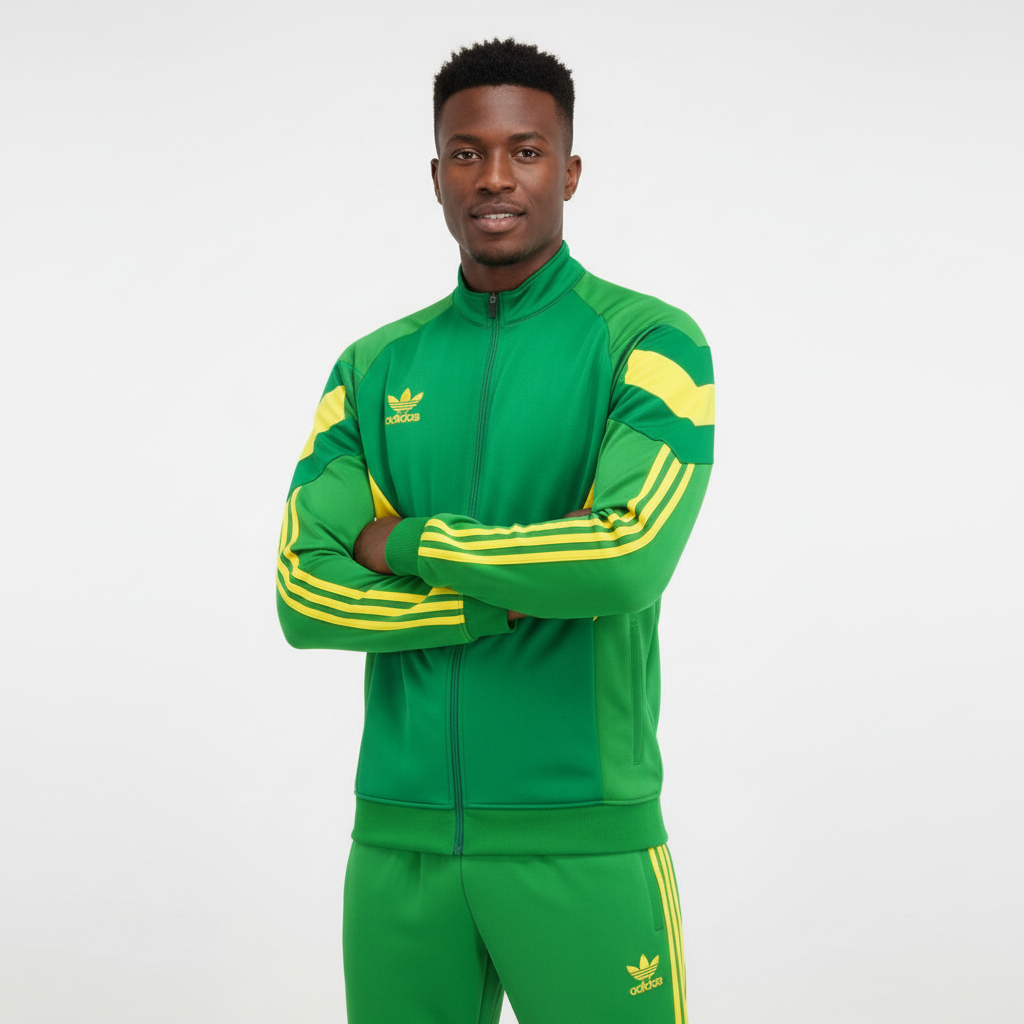 Ensemble Survêtement classique Adidas originals (vert) avec fermeture