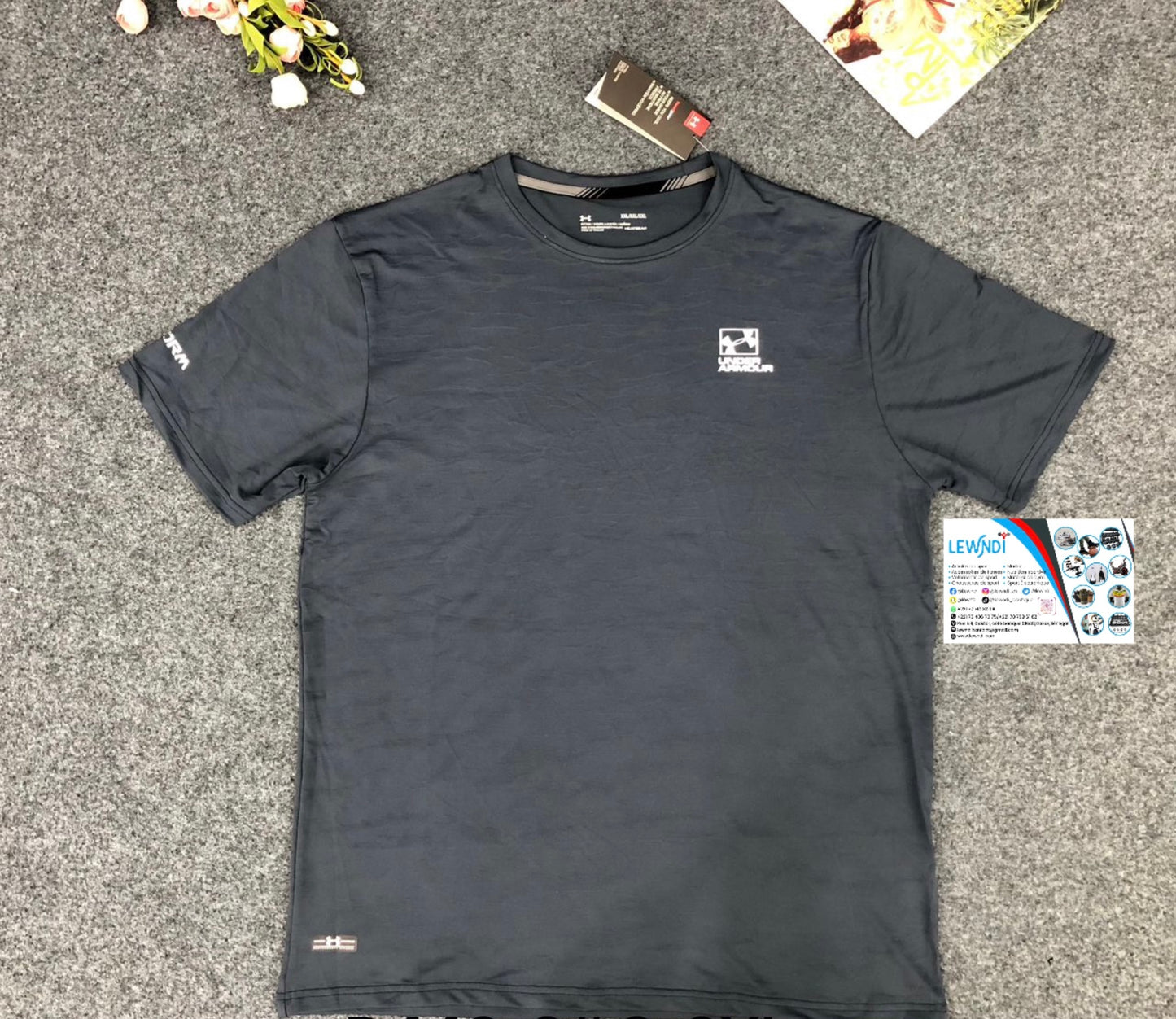 T-shirt sport fitness under armour (Gris) MSTS06