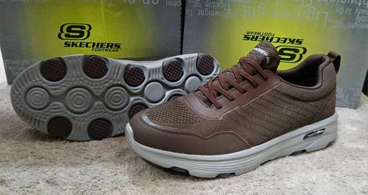 Chaussure Skechers BIG SIZE (Arch) avec lacets Marron